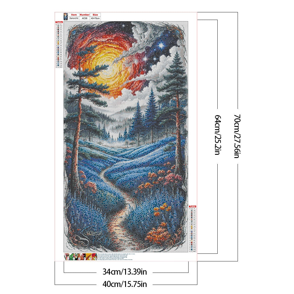 Forest - Full Round Drill Diamond Painting 40*70CM