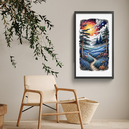 Forest - Full Round Drill Diamond Painting 40*70CM