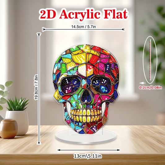 2D Flat Halloween DIY Diamond Painting 5D Desktop Ornaments Kit for Home Decor