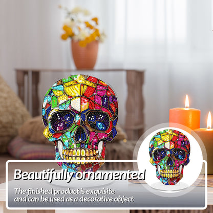 2D Flat Halloween DIY Diamond Painting 5D Desktop Ornaments Kit for Home Decor