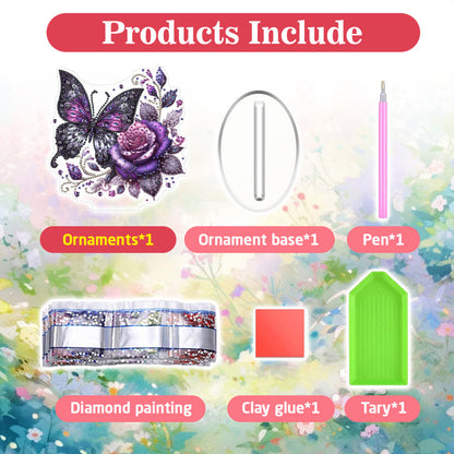 2D Flat Halloween DIY Diamond Painting 5D Desktop Ornaments Kit for Home Decor