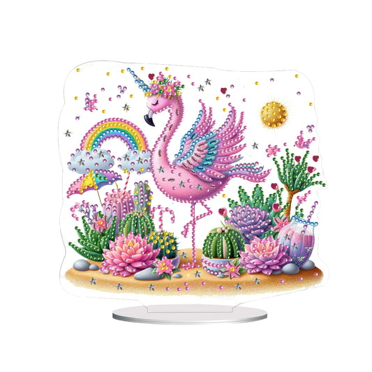 2D Flat Halloween DIY Diamond Painting 5D Desktop Ornaments Kit for Home Decor