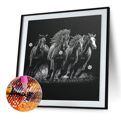 Horse - Special Shaped Drill Diamond Painting 30*30CM