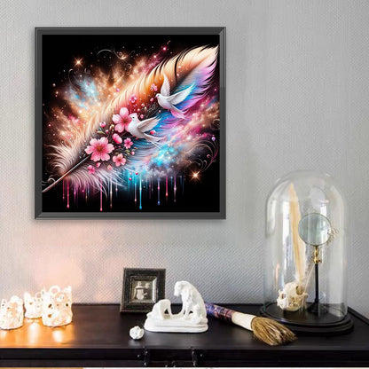 Feather Dove - Full Square Drill Diamond Painting 30*30CM