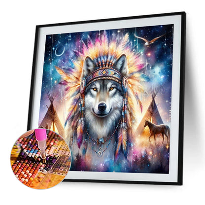 Wolf - Full Square Drill Diamond Painting 30*30CM