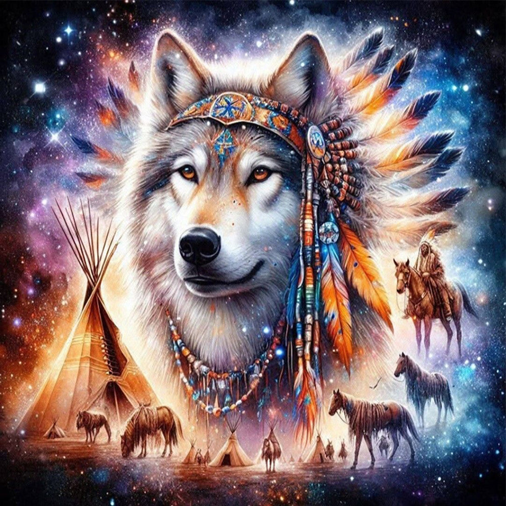 Wolf - Full Square Drill Diamond Painting 30*30CM
