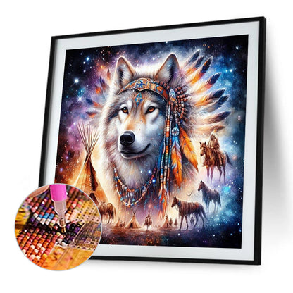 Wolf - Full Square Drill Diamond Painting 30*30CM