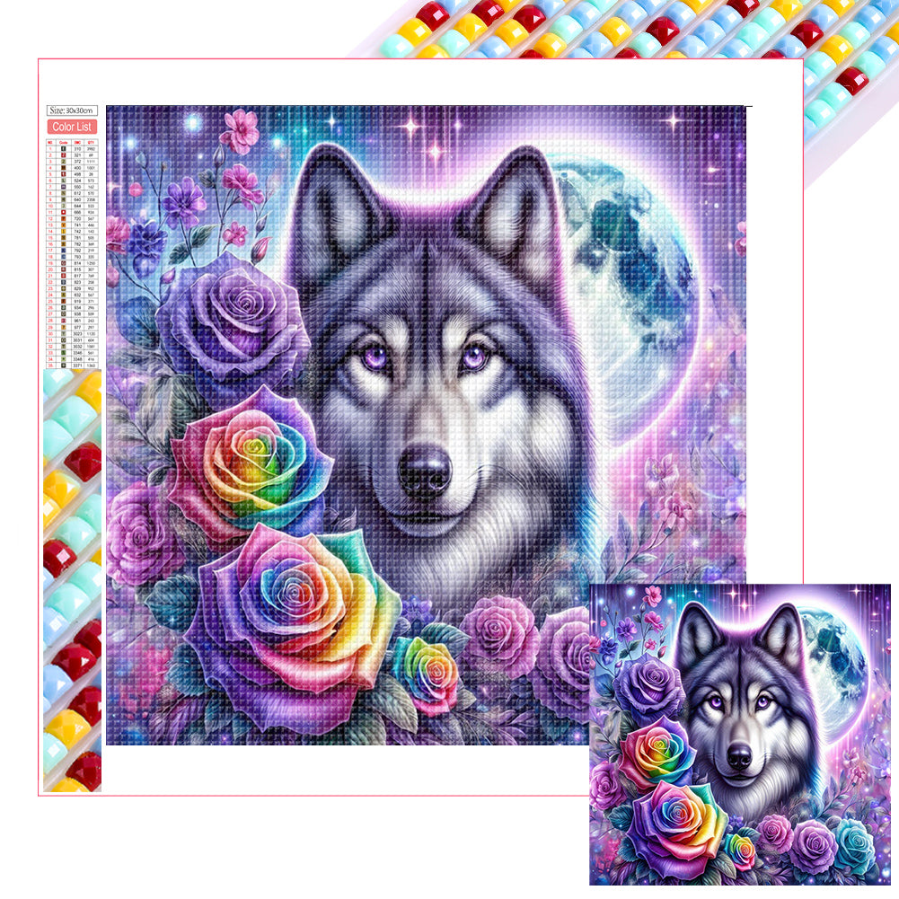 Wolf - Full Square Drill Diamond Painting 30*30CM
