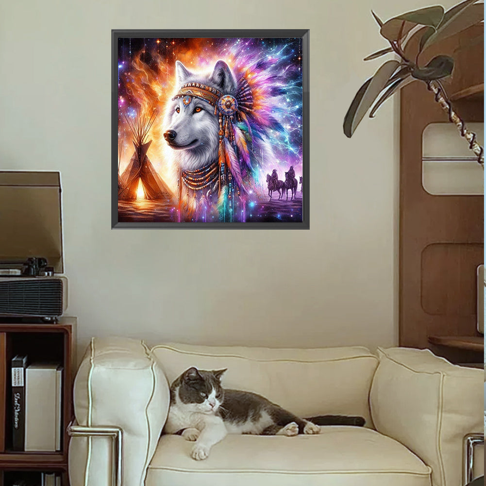 Wolf - Full Square Drill Diamond Painting 30*30CM