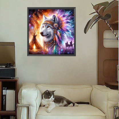 Wolf - Full Square Drill Diamond Painting 30*30CM