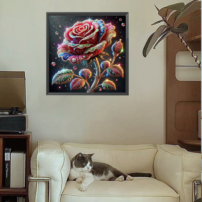 Rose - Full Square Drill Diamond Painting 30*30CM
