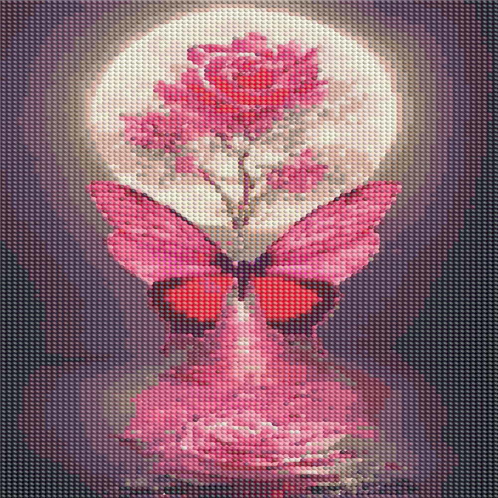Moon Butterfly - Full Round Drill Diamond Painting 30*40CM