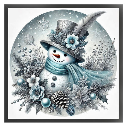 Snowman - 11CT Stamped Cross Stitch 40*40CM