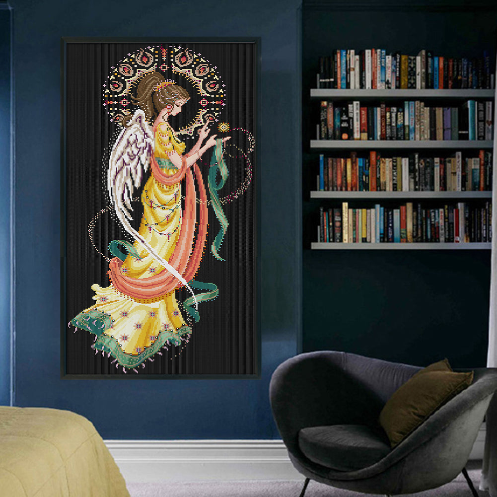 Sun Goddess - 14CT Stamped Cross Stitch 37*68CM(Joy Sunday)
