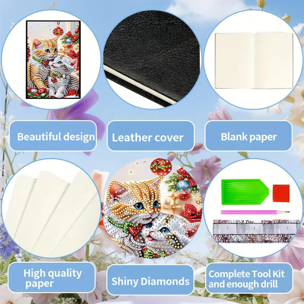 50-Page A5 Size Diamond Painting Notebook for Adults Beginners Holiday Birthday
