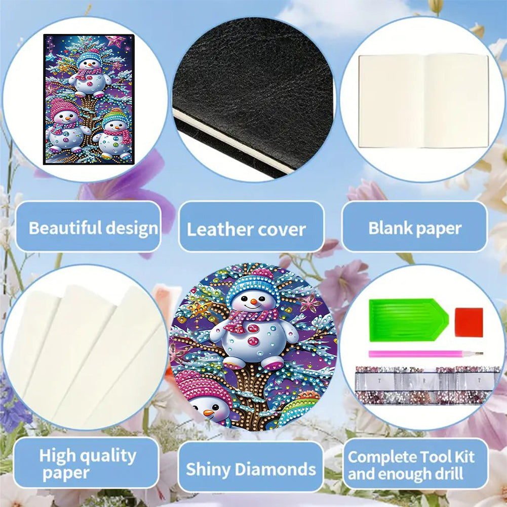 50-Page A5 Size Diamond Painting Notebook for Adults Beginners Holiday Birthday