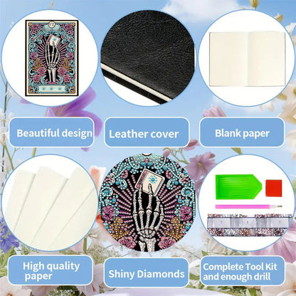50-Page A5 Size Diamond Painting Notebook for Adults Beginners Holiday Birthday