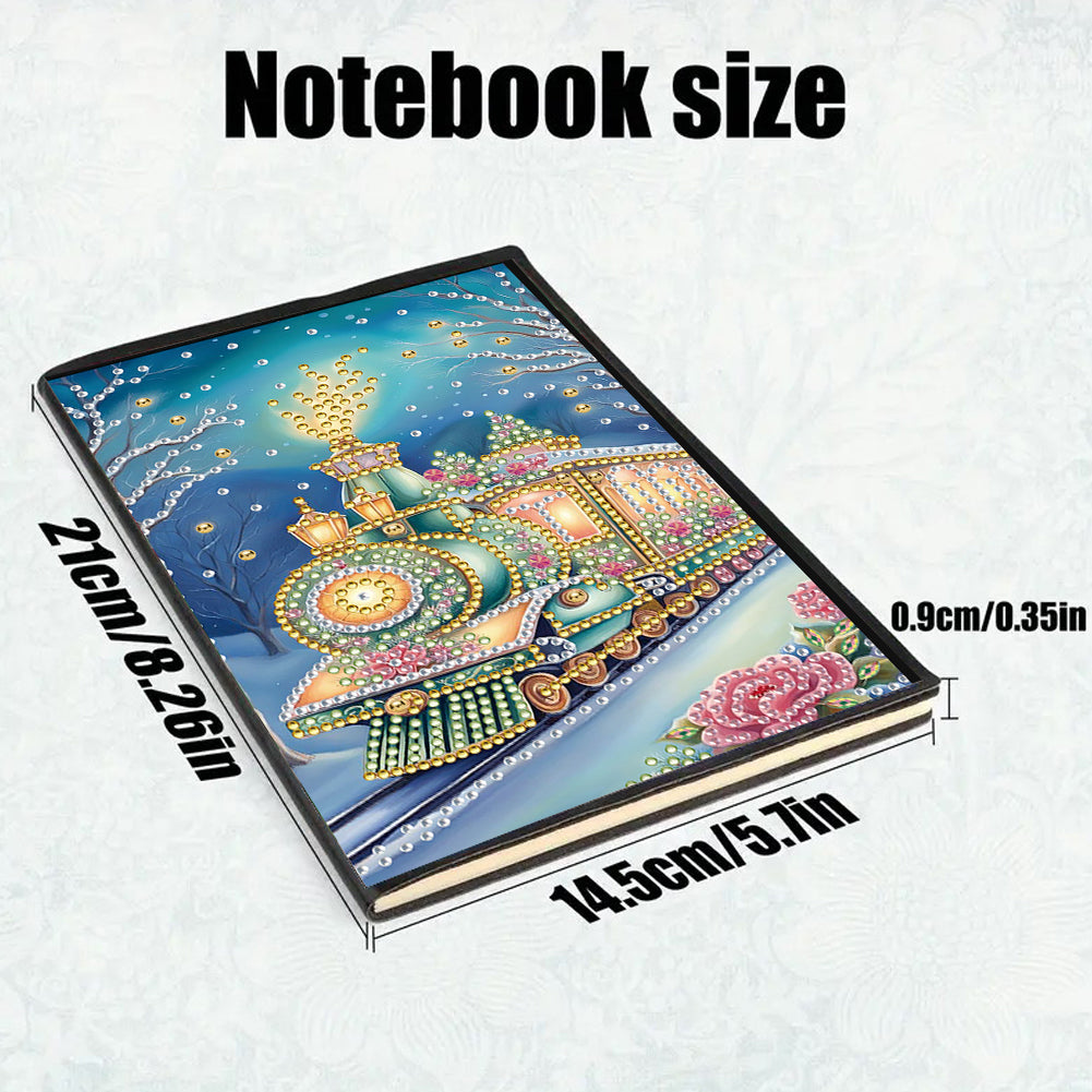50-Page A5 Size Diamond Painting Notebook for Adults Beginners Holiday Birthday