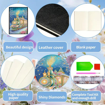 50-Page A5 Size Diamond Painting Notebook for Adults Beginners Holiday Birthday