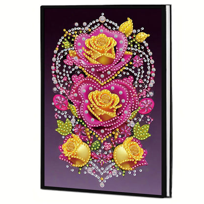 50-Page A5 Size Diamond Painting Notebook for Adults Beginners Holiday Birthday
