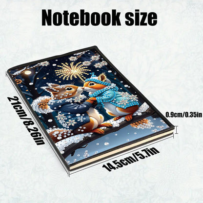 50-Page A5 Size Diamond Painting Notebook for Adults Beginners Holiday Birthday