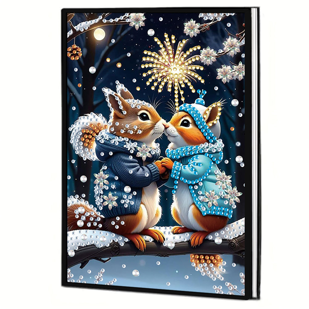 50-Page A5 Size Diamond Painting Notebook for Adults Beginners Holiday Birthday