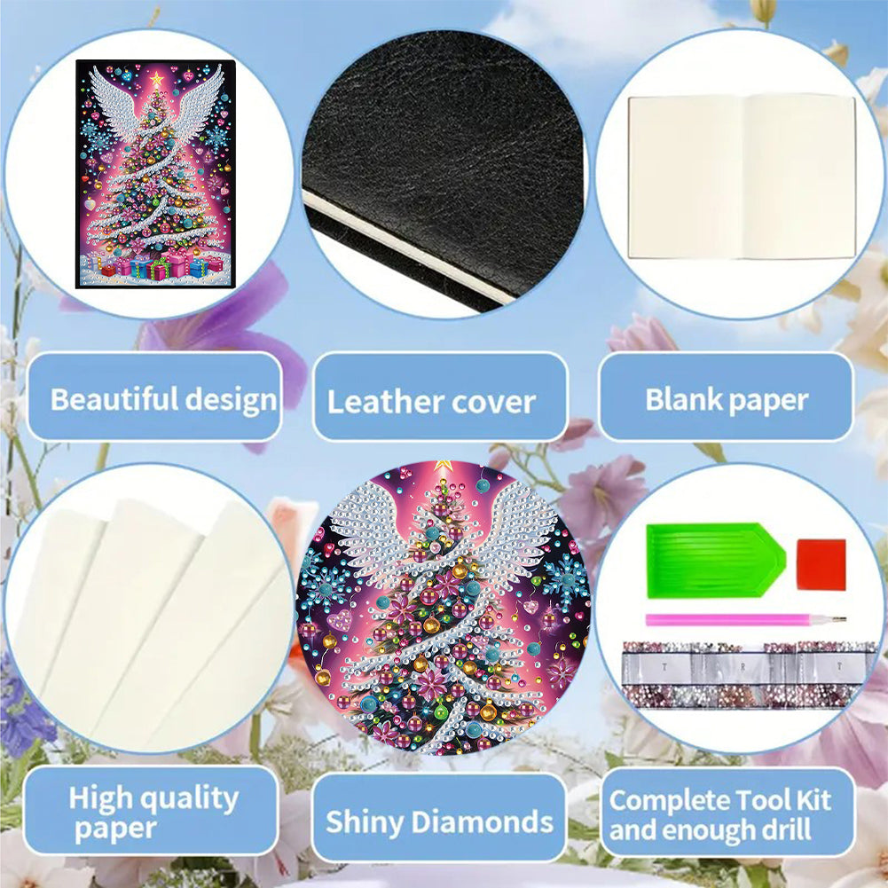 50-Page A5 Size Diamond Painting Notebook for Adults Beginners Holiday Birthday
