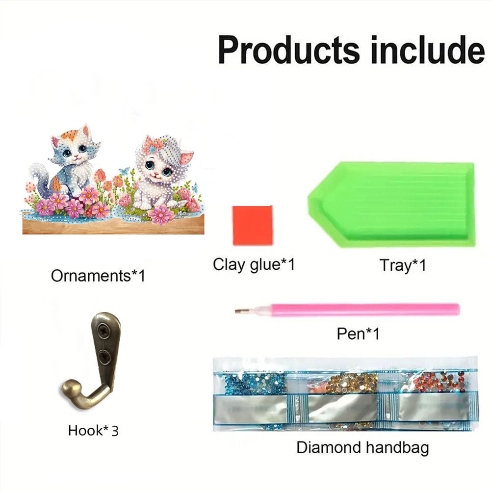 Animal DIY Diamond Painting Hanging Hook No Hole Punching Wall Decoration