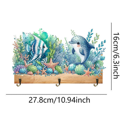 Animal DIY Diamond Painting Hanging Hook No Hole Punching Wall Decoration