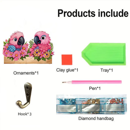 Animal DIY Diamond Painting Hanging Hook No Hole Punching Wall Decoration