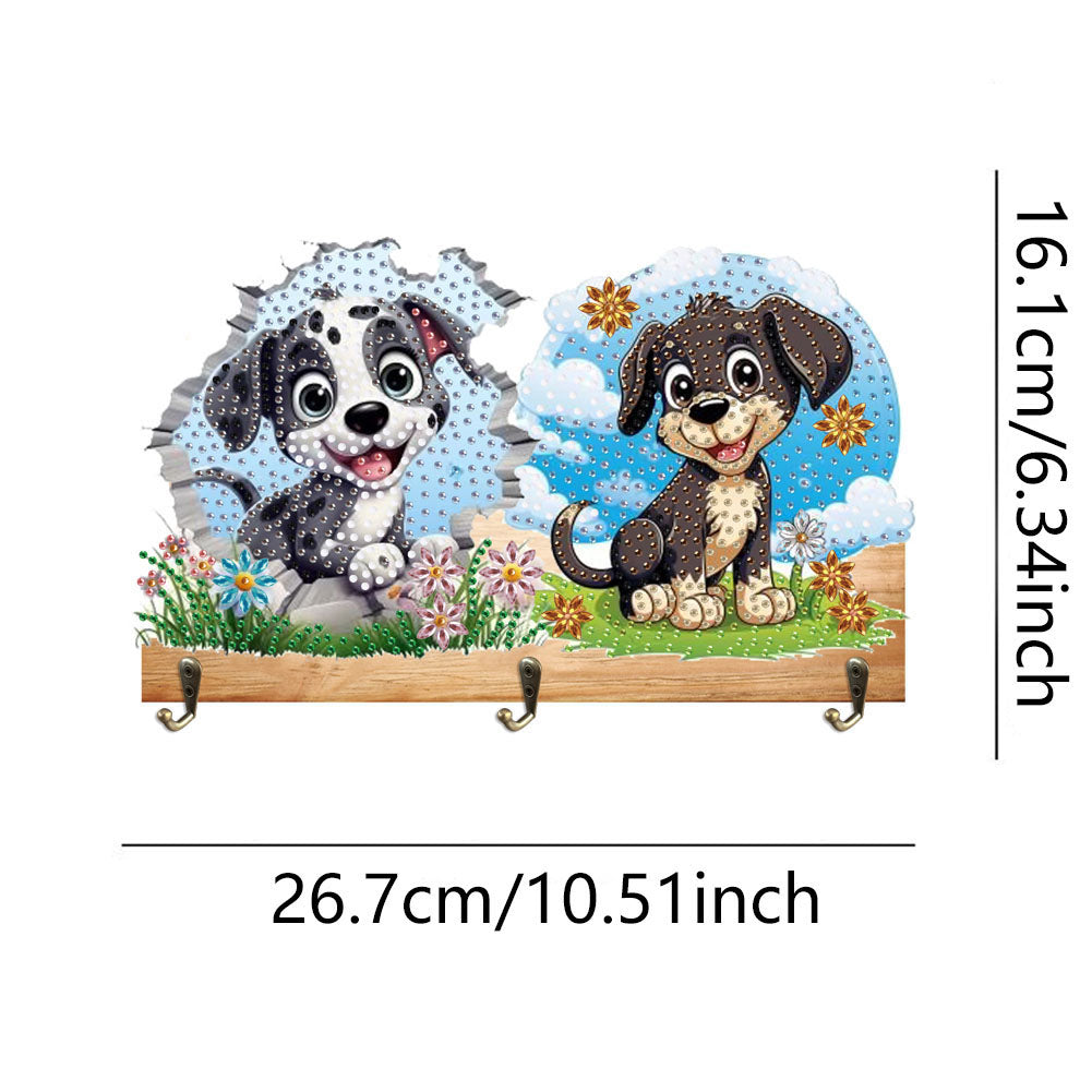 Animal DIY Diamond Painting Hanging Hook No Hole Punching Wall Decoration