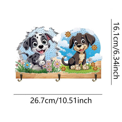 Animal DIY Diamond Painting Hanging Hook No Hole Punching Wall Decoration