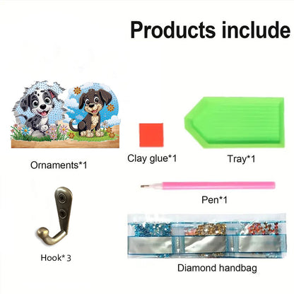 Animal DIY Diamond Painting Hanging Hook No Hole Punching Wall Decoration