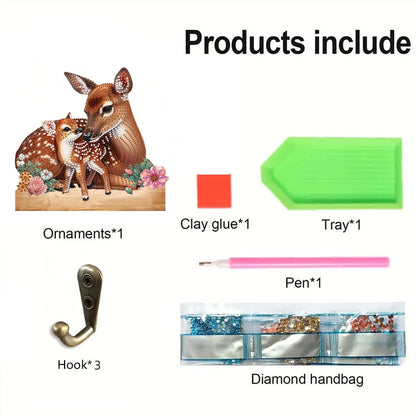 Animal DIY Diamond Painting Hanging Hook No Hole Punching Wall Decoration