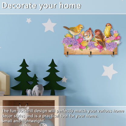 Animal DIY Diamond Painting Hanging Hook No Hole Punching Wall Decoration