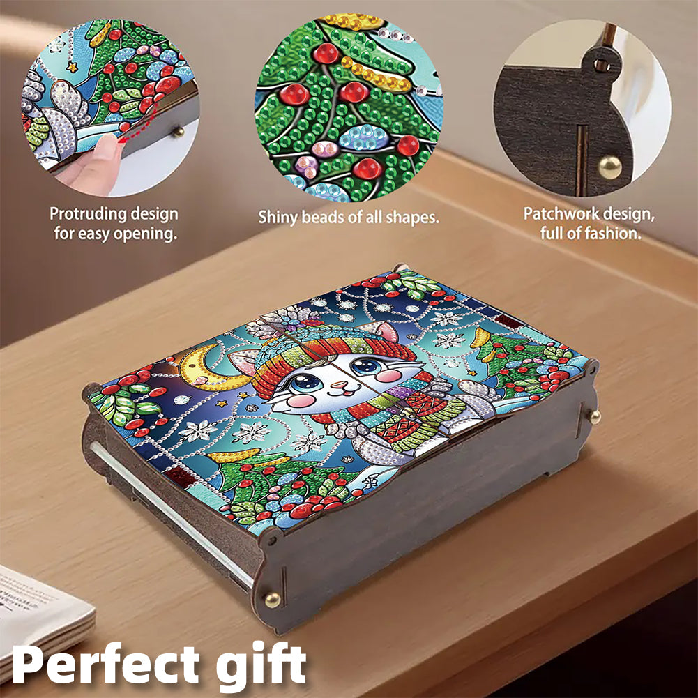DIY Diamond Painting Handmade Storage Box Rhinestones Decorative Storage Case