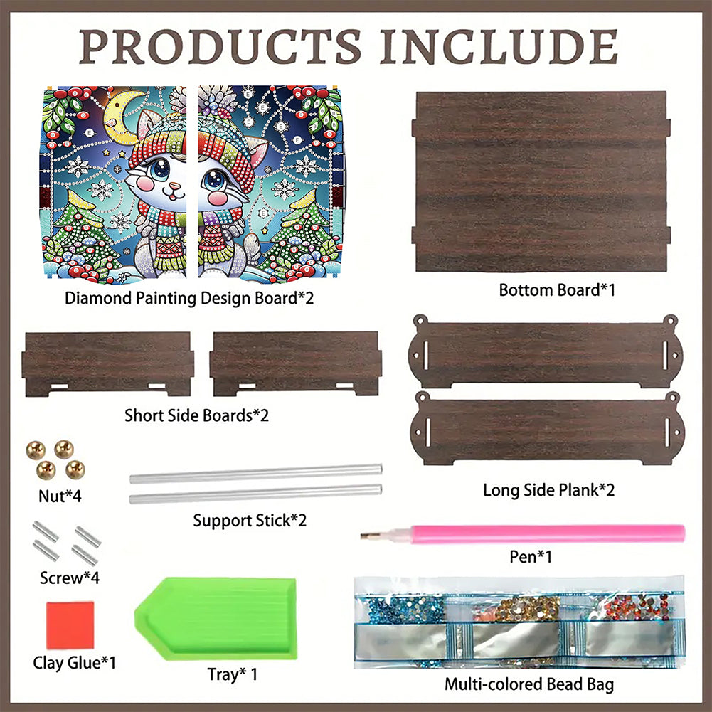 DIY Diamond Painting Handmade Storage Box Rhinestones Decorative Storage Case