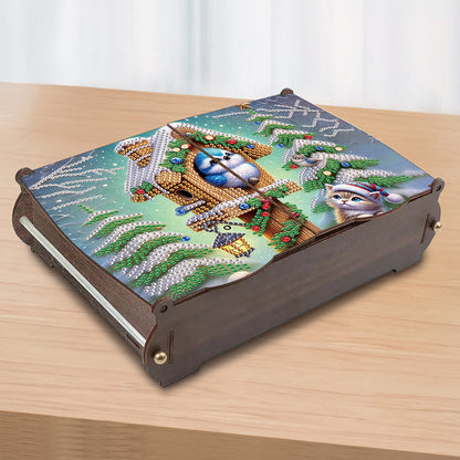 DIY Diamond Painting Handmade Storage Box Rhinestones Decorative Storage Case