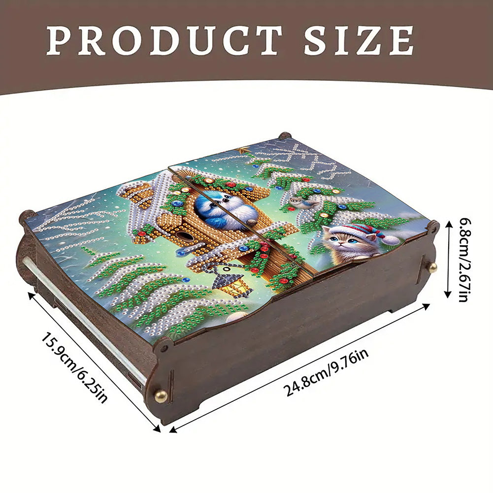 DIY Diamond Painting Handmade Storage Box Rhinestones Decorative Storage Case