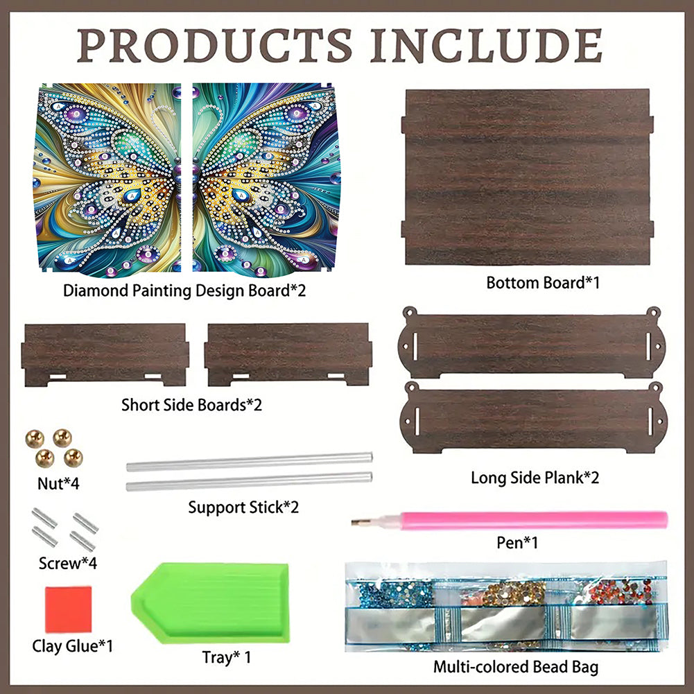 DIY Diamond Painting Handmade Storage Box Rhinestones Decorative Storage Case