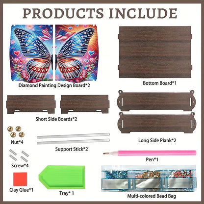 DIY Diamond Painting Handmade Storage Box Rhinestones Decorative Storage Case