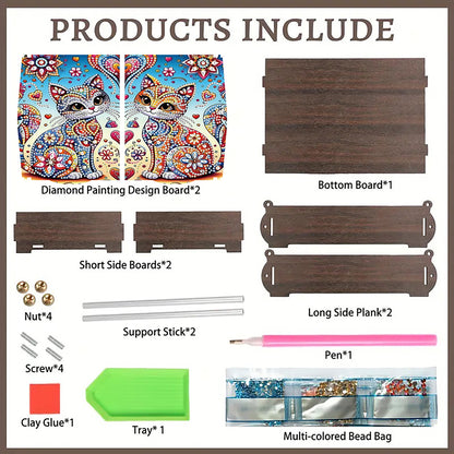DIY Diamond Painting Handmade Storage Box Rhinestones Decorative Storage Case