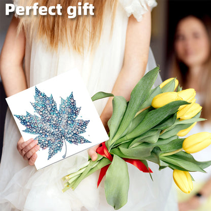 6PCS DIY Diamond Art Greeting Cards Xmas Pattern Congratulations Cards & Gifts