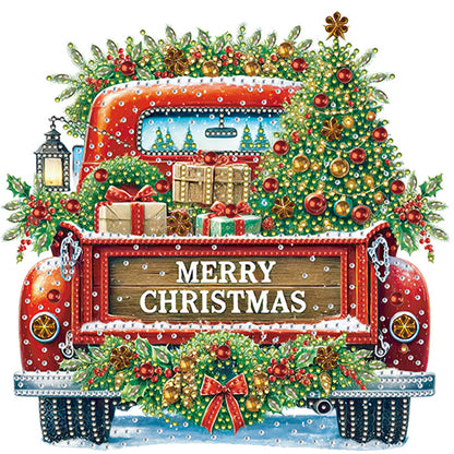 6Pcs Christmas - Special Shaped Drill Diamond Painting 30*30CM