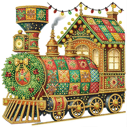 6Pcs Christmas Train - Special Shaped Drill Diamond Painting 30*30CM