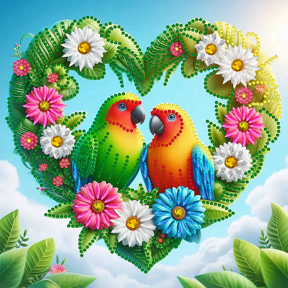 Parrot - Special Shaped Drill Diamond Painting 30*30CM