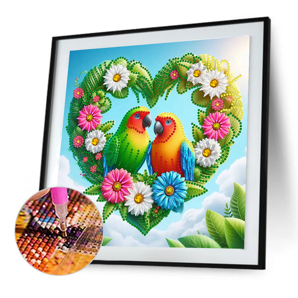Parrot - Special Shaped Drill Diamond Painting 30*30CM
