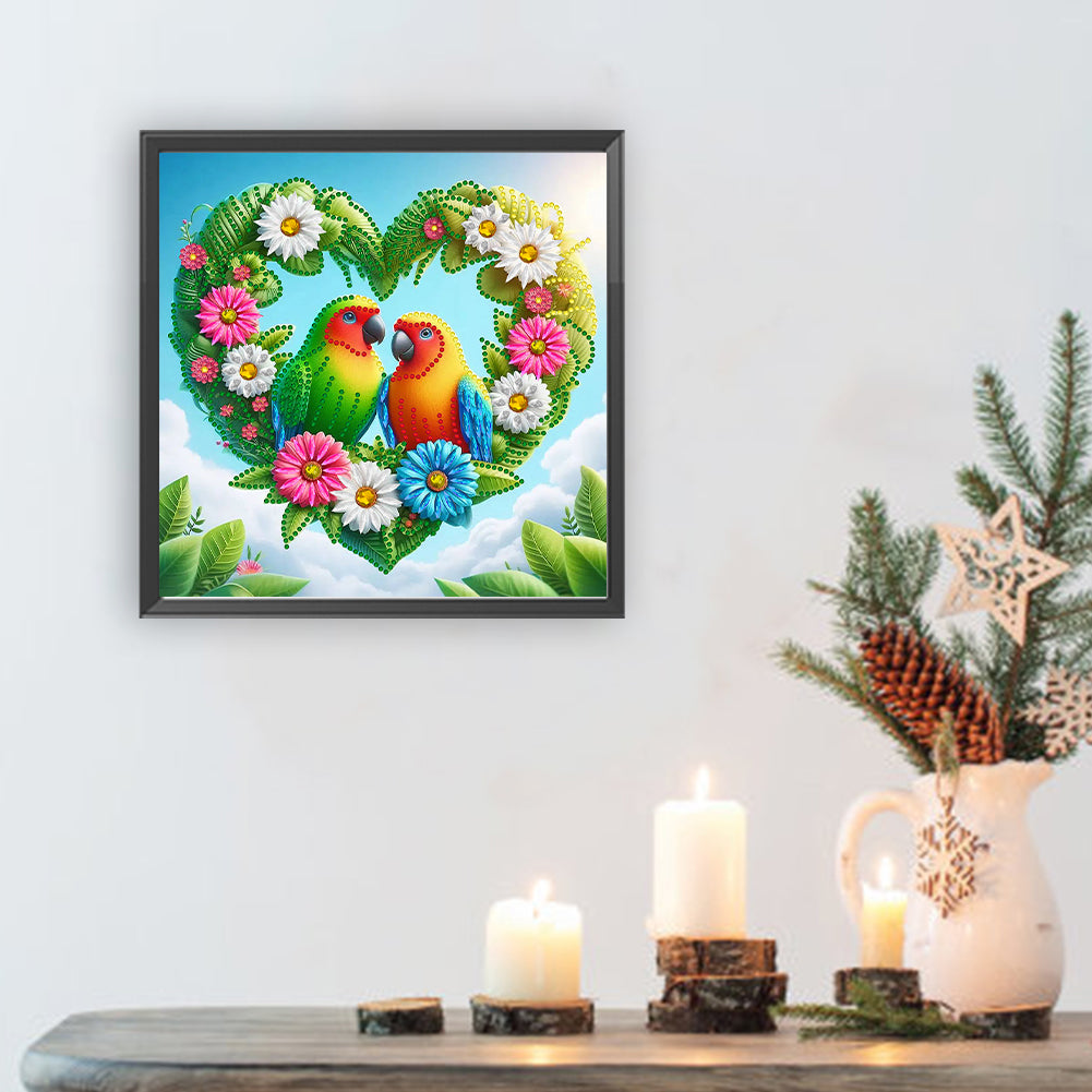 Parrot - Special Shaped Drill Diamond Painting 30*30CM