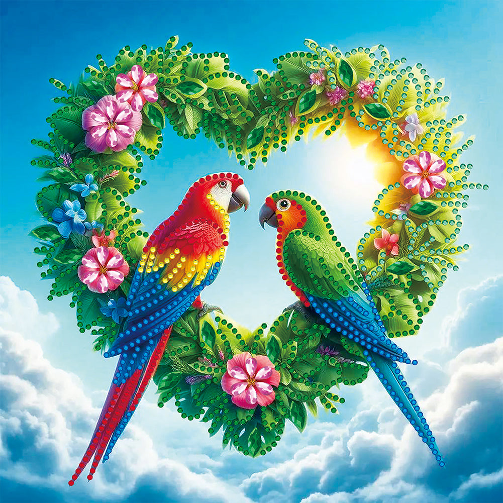 Parrot - Special Shaped Drill Diamond Painting 30*30CM