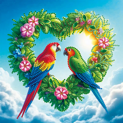 Parrot - Special Shaped Drill Diamond Painting 30*30CM